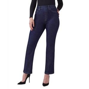 NEW SPANX kick flare jeans in raw indigo